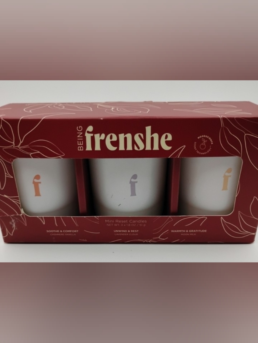 Being Frenshe Reset Candle Trio Gift Set BNIB